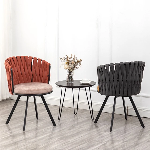 Partner Leisure Chair With Fabric And Metal Backrest